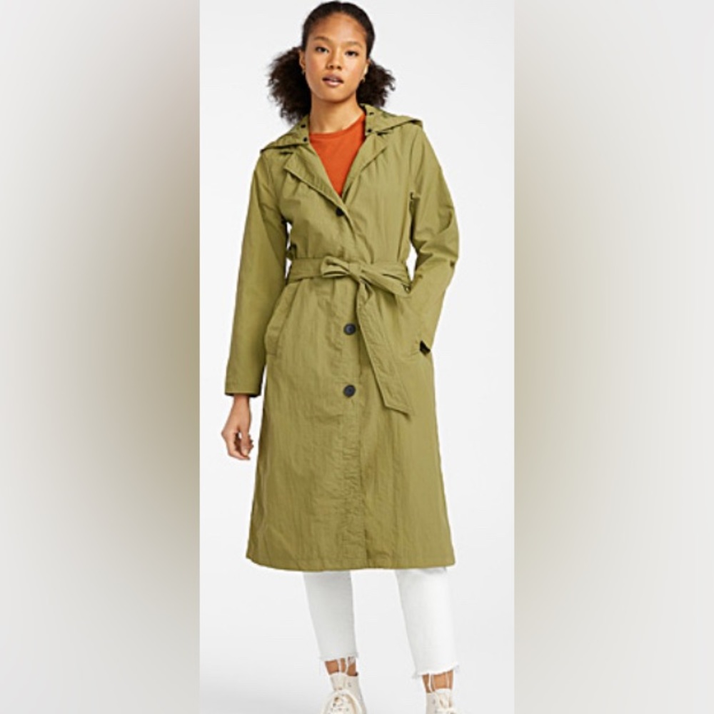 Khaki trench coat
